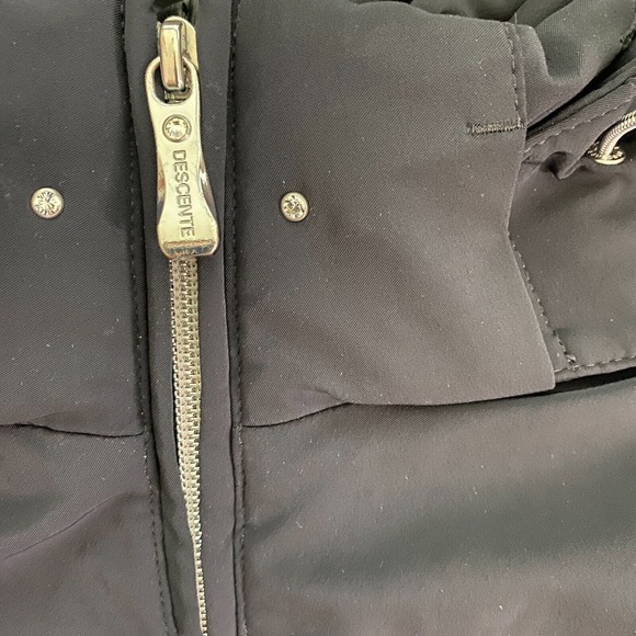 Descente Full Zip Jacket Women's 6 Black Titan Thermo Ion Bodies Hooded Outdoor - Picture 5 of 10